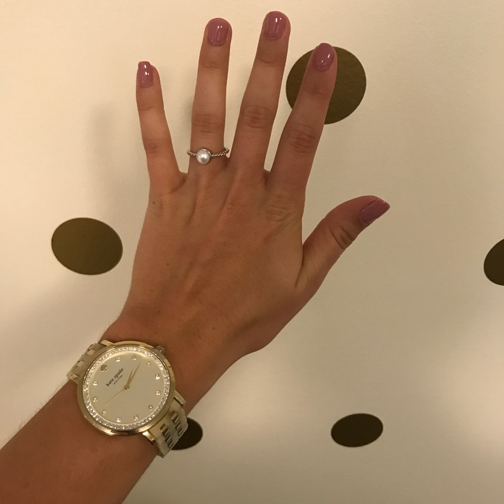 RESTOCK SOON Sterling Silver Pearl Rope Ring - Picture 6 of 7